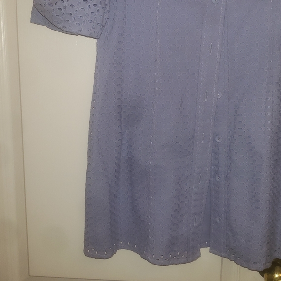 DYNAMITE blue collard dress SIZE MEDIUM - Picture 7 of 11